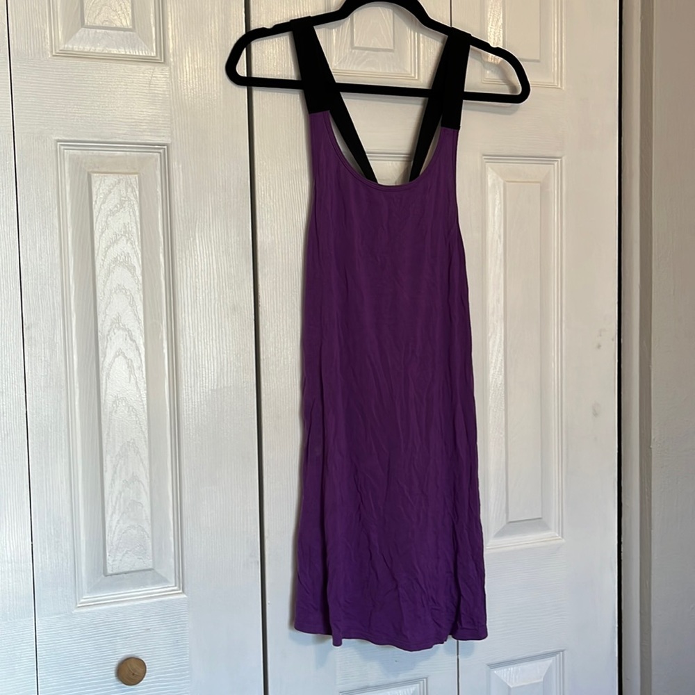 Silence and Noise purple minidress/swimsuit coverup